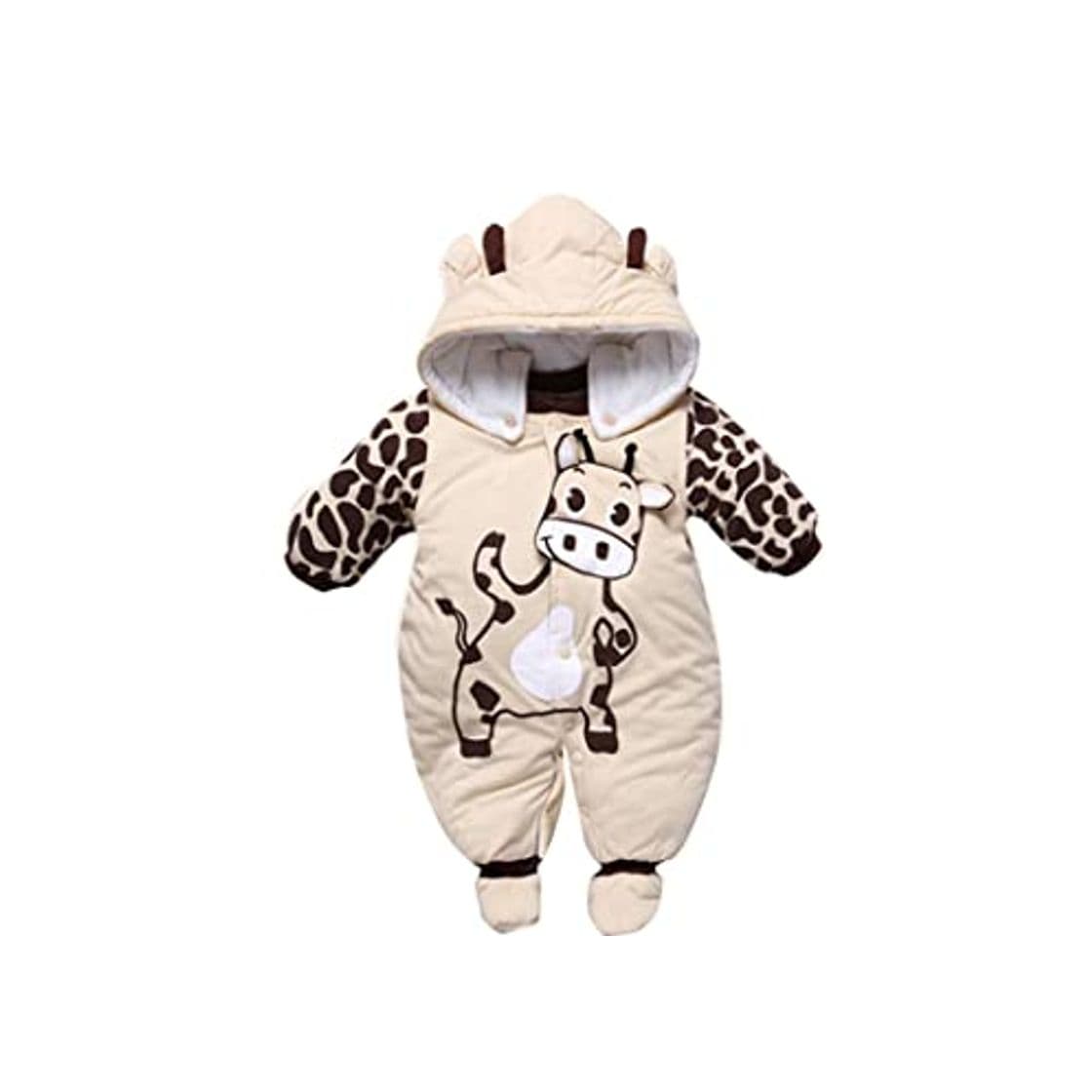 Producto URMAGIC Toddler Baby Girls Boys Rompers Clothes Solid Color Long Sleeve Hooded Jumpsuit Autumn Bodysuit Outfits