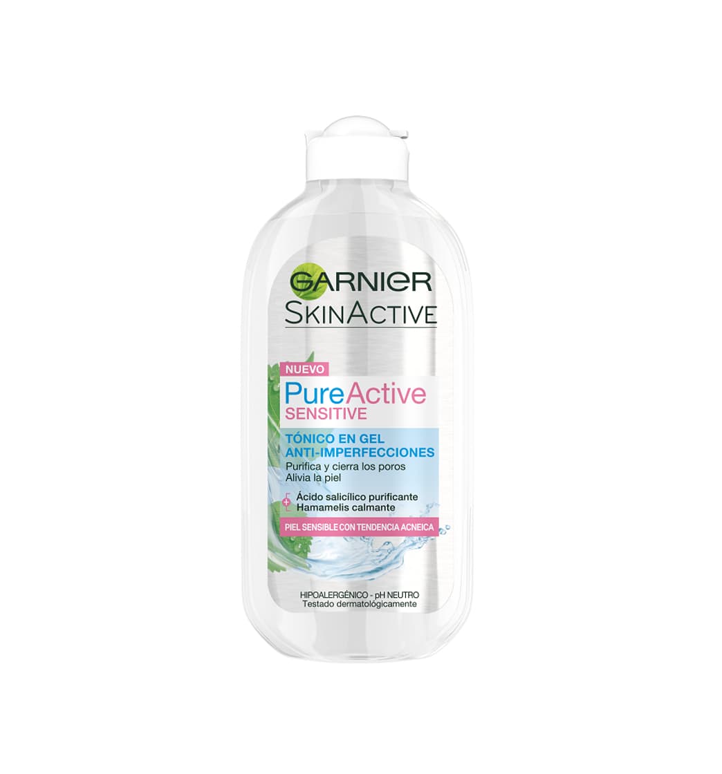 Belleza Garnier Skin Active Pure Active Sensitive Limpiador sin Jabón Anti-Imperfecciones para Pieles