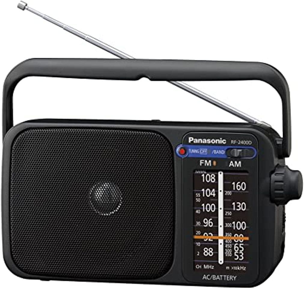 Electrónica Panasonic RF-2400DEG-K - Radio Portátil FM/Am,