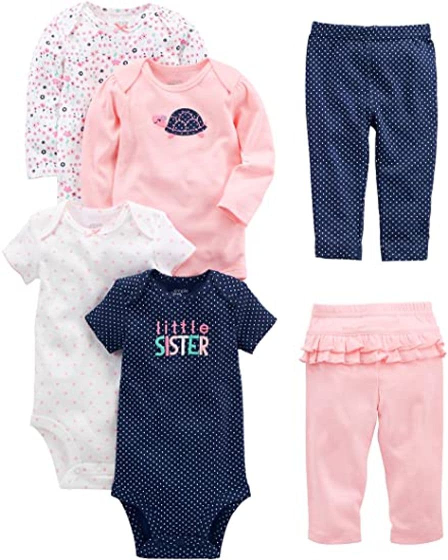 Producto Simple Joys by Carter's Conjunto de 6 piezas de body para niñas