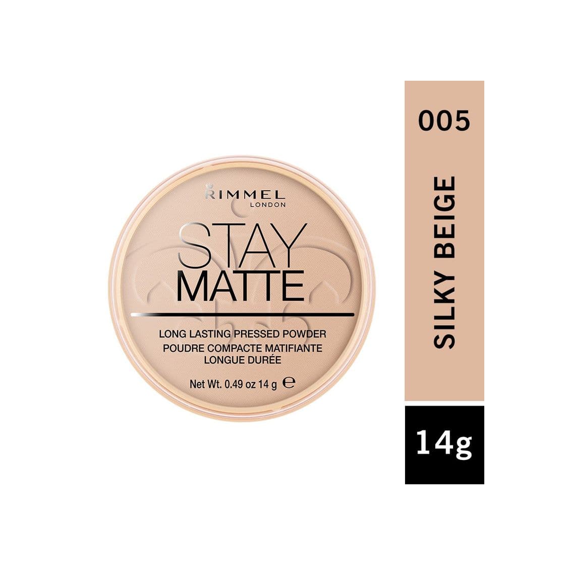 Producto Rimmel London Stay Matte Tono 005 Polvo Compacto Matificante con Minerales Naturales