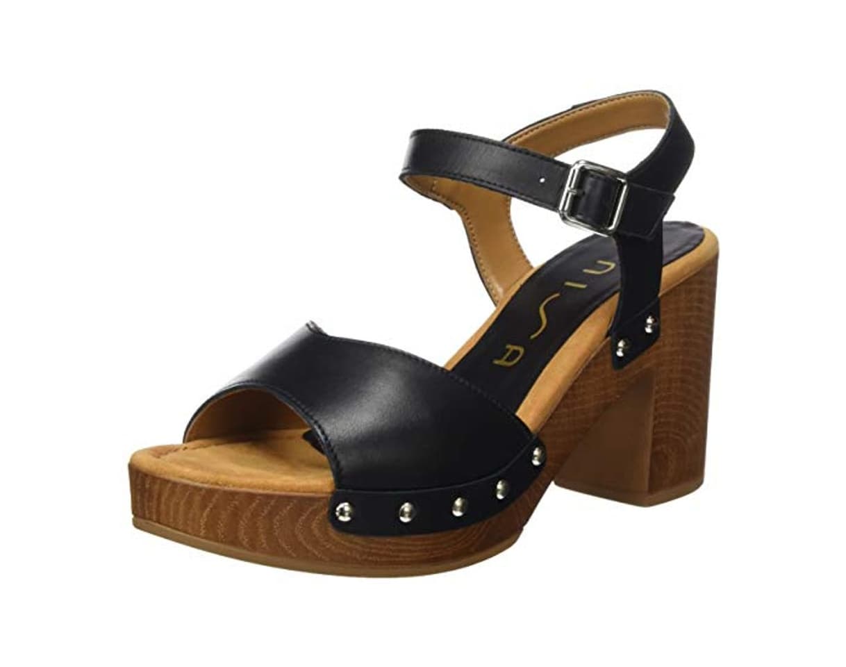 Product Unisa Taco_Ran, Sandalias con Plataforma para Mujer, Negro