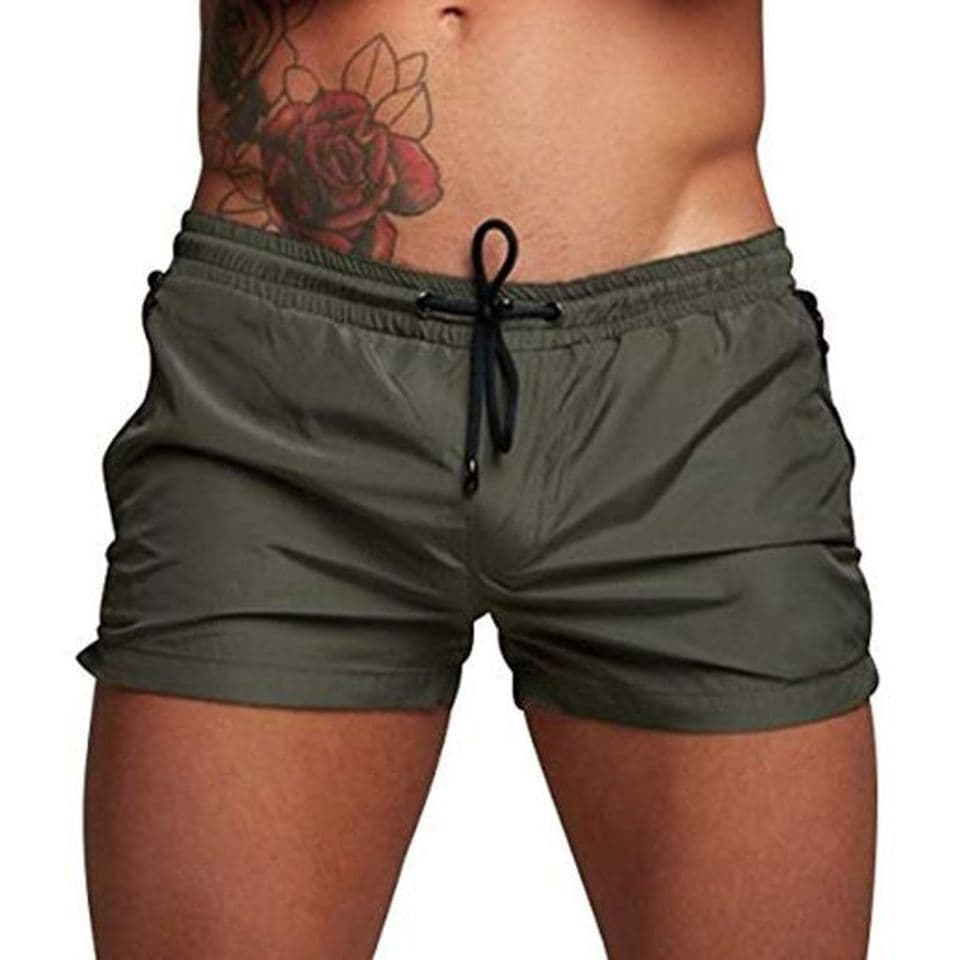 Product Bañadores Hombre Bañador Natacion Hombre Cortos Traje de Baño Trajes de Baño para Hombres Bañador Piscina Surf Playa Caballero Deportivo Pantalonetas Short de Baño Hombre Corto Tallas Grandes Verde S