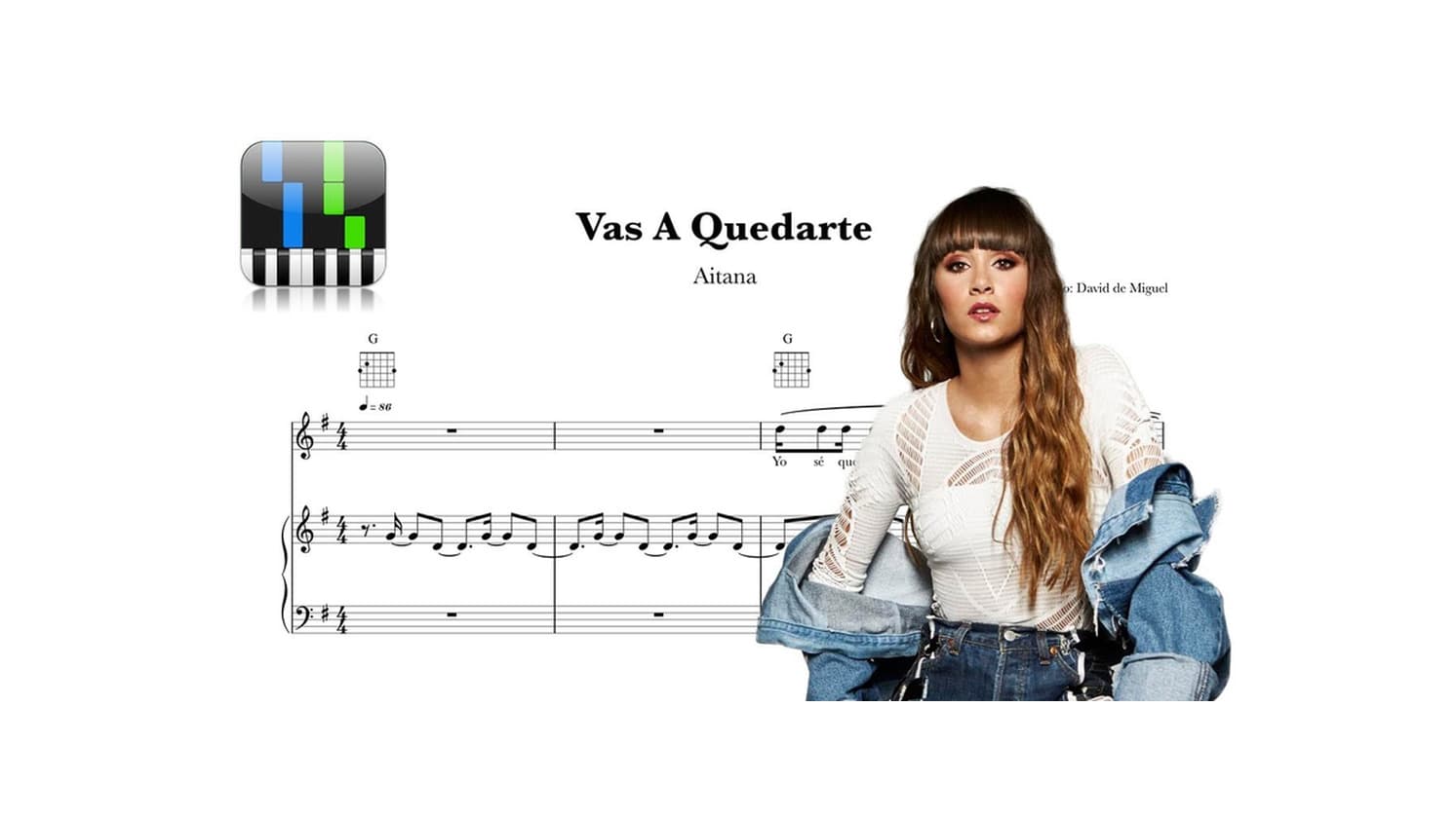 Producto Partitura VAS A QUEDARTE 