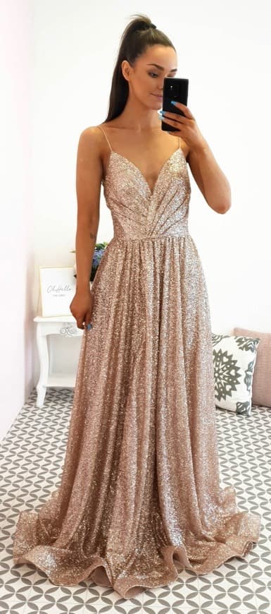 Producto Ella gown rose gold 