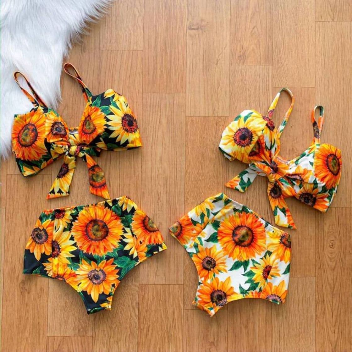 Moda Biquíni girassol 🌻