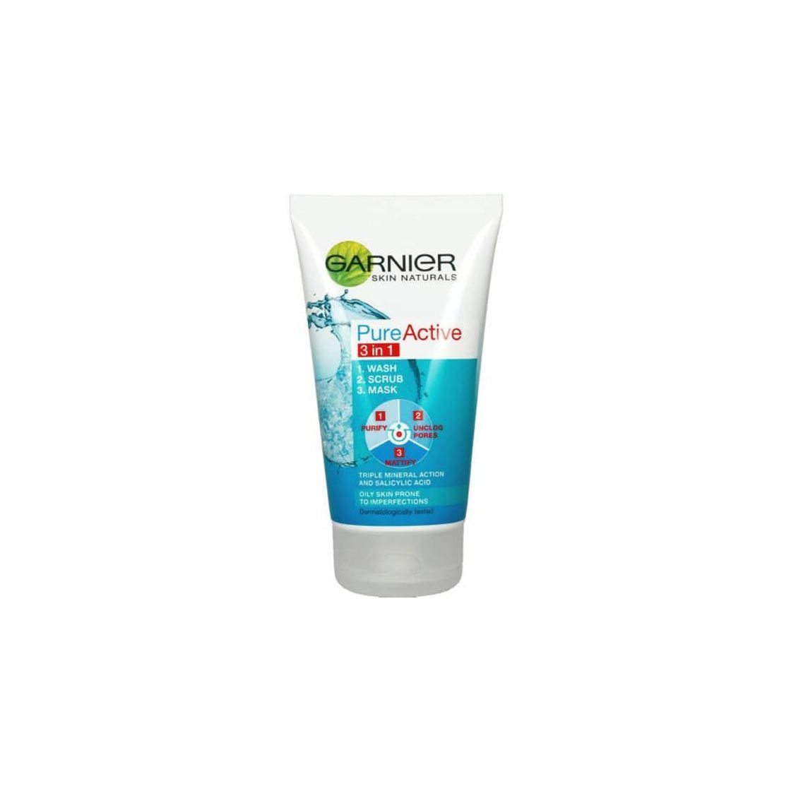 Belleza Garnier Skin Active Pure Active Gel 3 en 1 para Pieles Mixtas