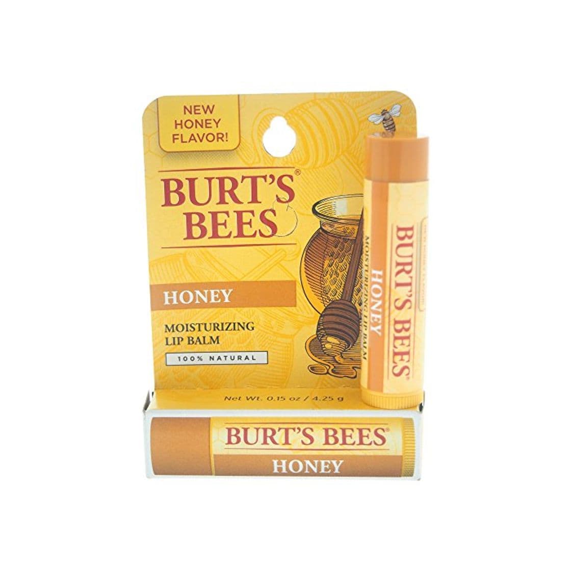 Producto BURT'S BEES - Moisturizing Lip Balm, Honey - 0.15 oz.