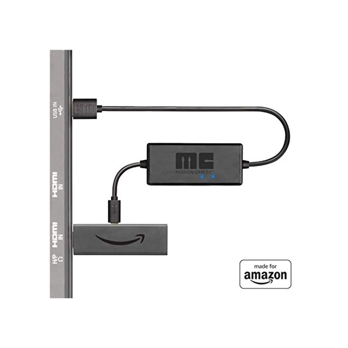 Product Mission Cables MC45 - Cable USB de Corriente para el Amazon Fire