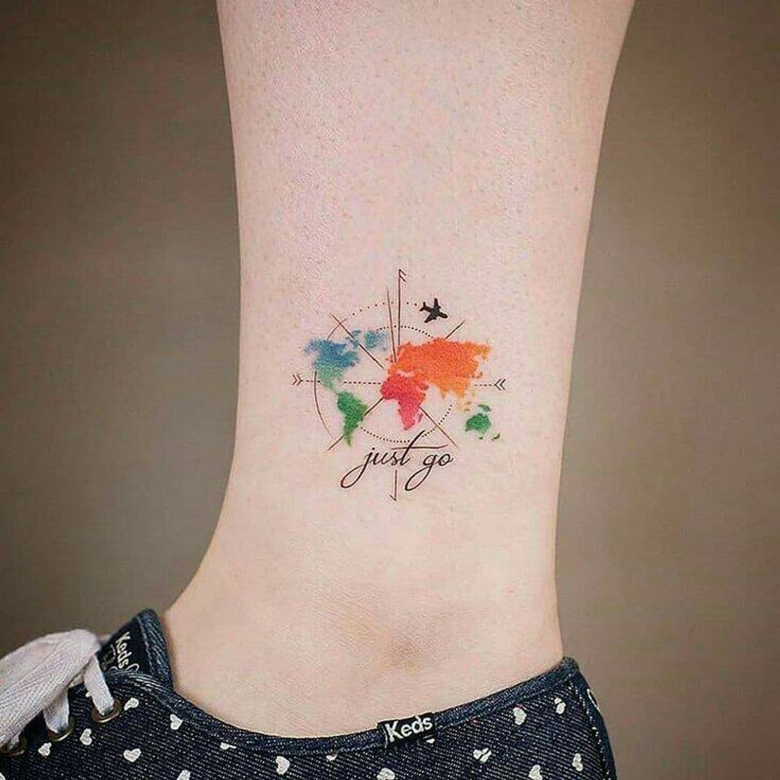 Moda Tatuagem  para quem ama viajar 