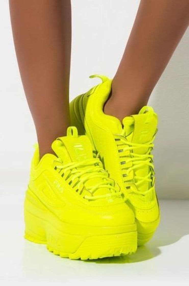 Moda FILA Neon Platform 💚