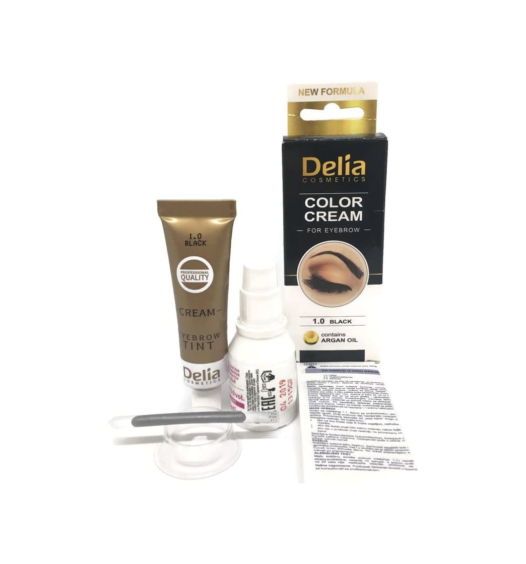 Beauty Tinte profesionales para cejas y pestañas profesionales, 15ml KIT Delia Negro/Marrón/Marrón Oscuro