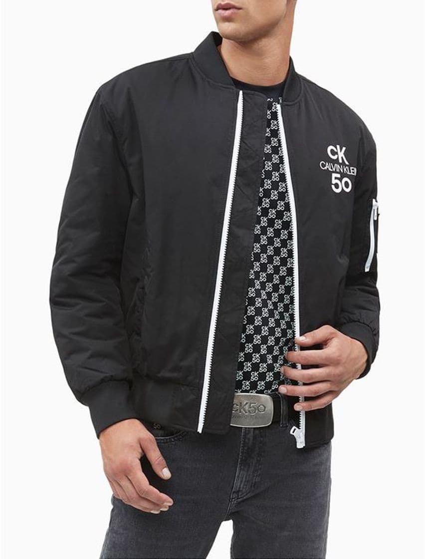 Producto Jaqueta Masc Bomber Logo CK50 - Preto