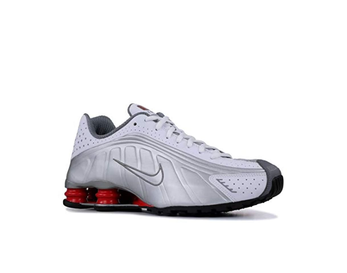 Fashion Nike Shox R4 BV1111-100 - Zapatillas Deportivas para Hombre, Color Blanco, Plateado