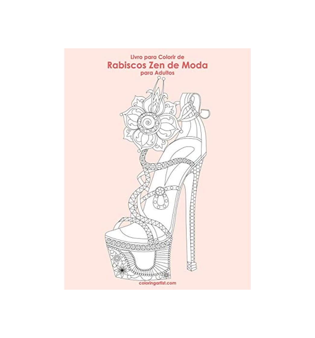 Producto Livro para Colorir de Rabiscos Zen de Moda para Adultos