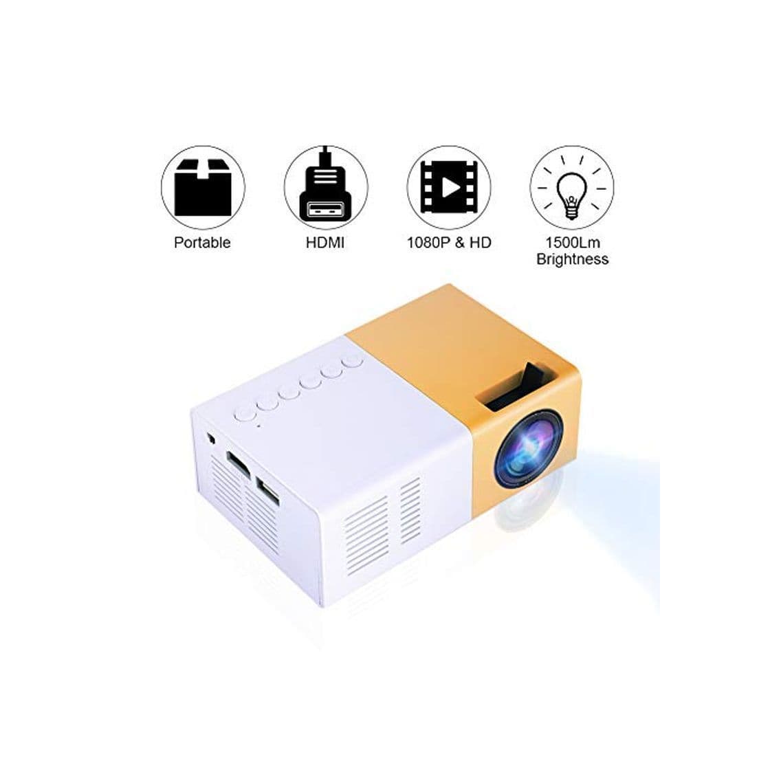 Electronic Bewinner Proyector Mini LED