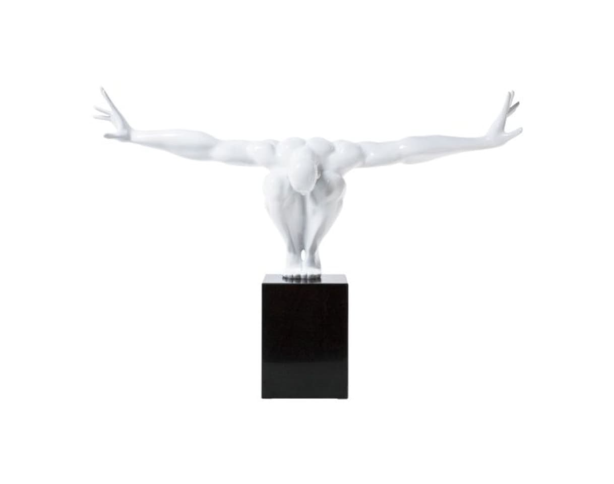 Producto Kare Objeto De Decoración Athlet Weiß Fitness Estatua Diseño Hombre Escultura Deco