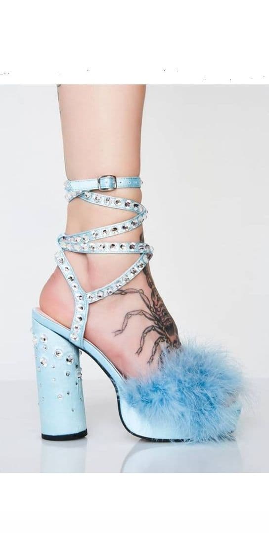 Moda Sugar Thrillz Boudoir Baby Fluffy Heels | Dolls Kill