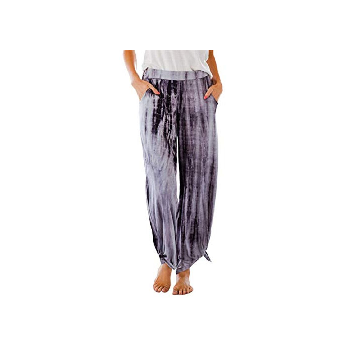 Fashion Pantalones de Pierna Ancha Sueltos de Moda de Verano Europeo y Americano para Mujer Pantalones Sueltos de Verano