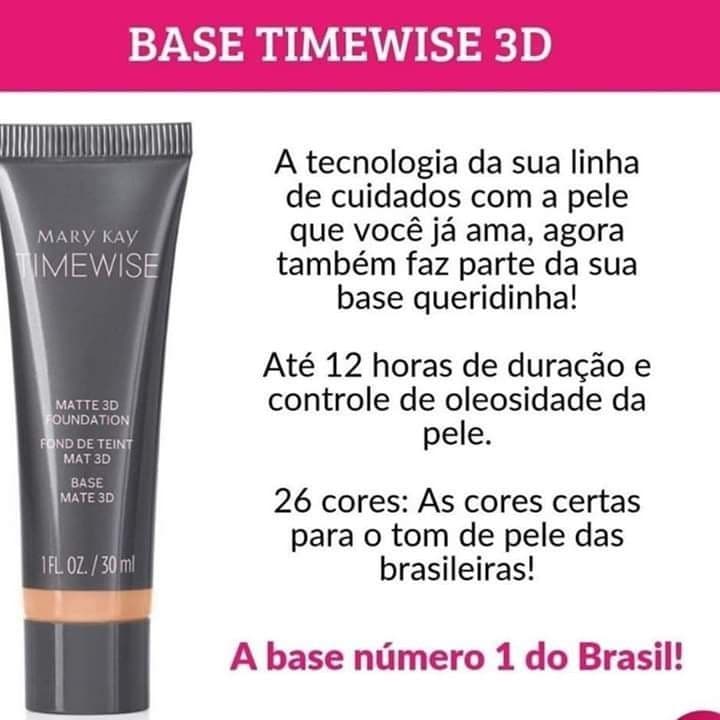 Fashion Descubra seu Tom - Base TimeWise® 3D