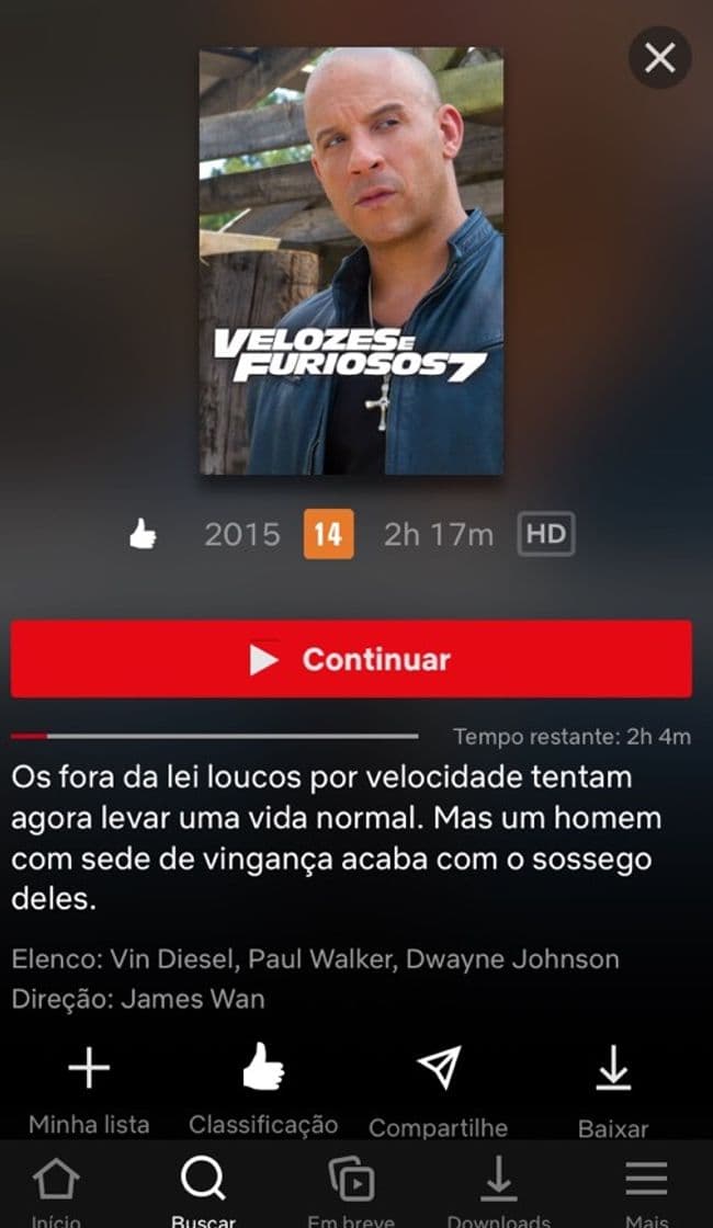 Movie Filme Velozes e furiosos 7, muito top toda a coleção 🔝