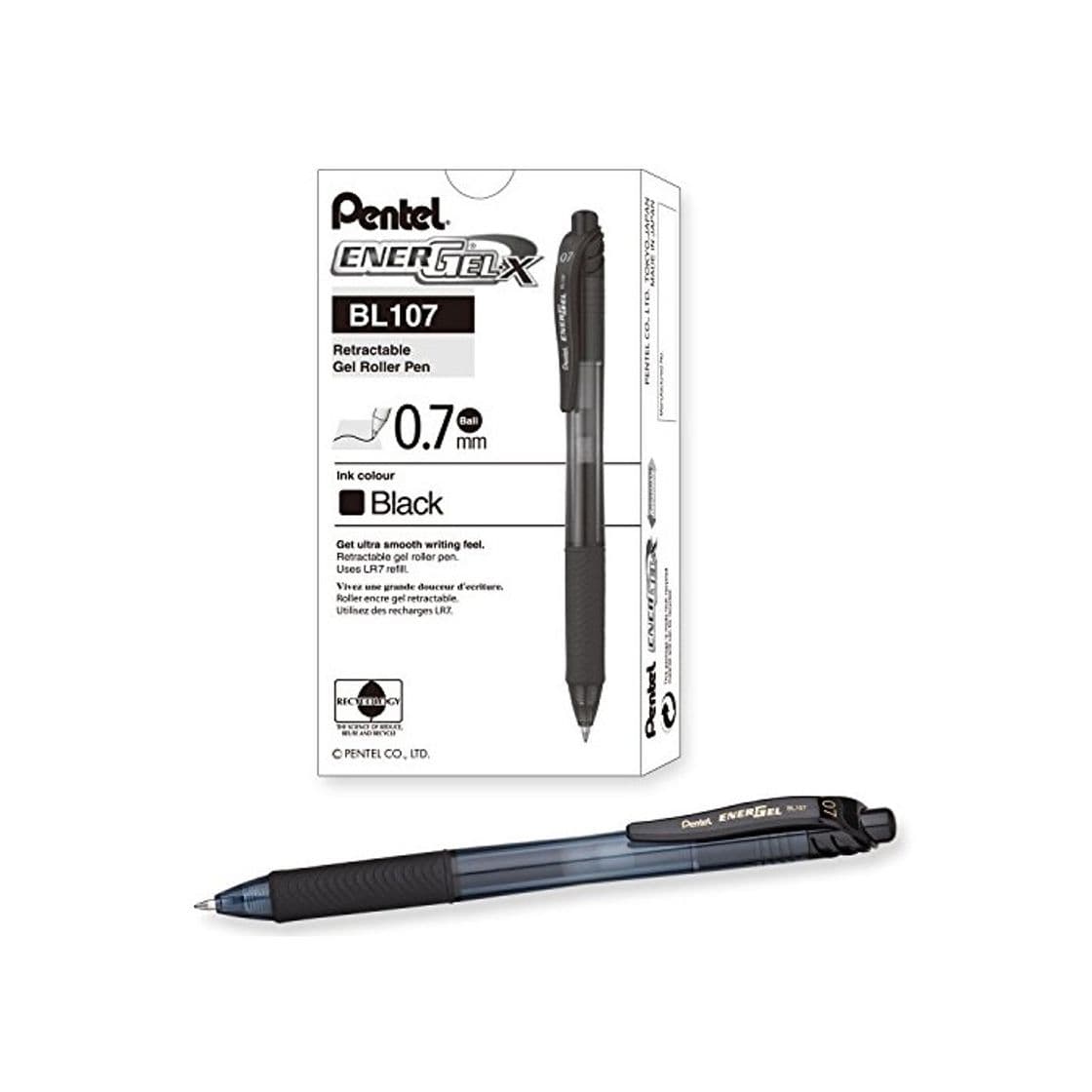 Product Pentel EnerGel-X -BL107-A Bolígrafos retráctiles