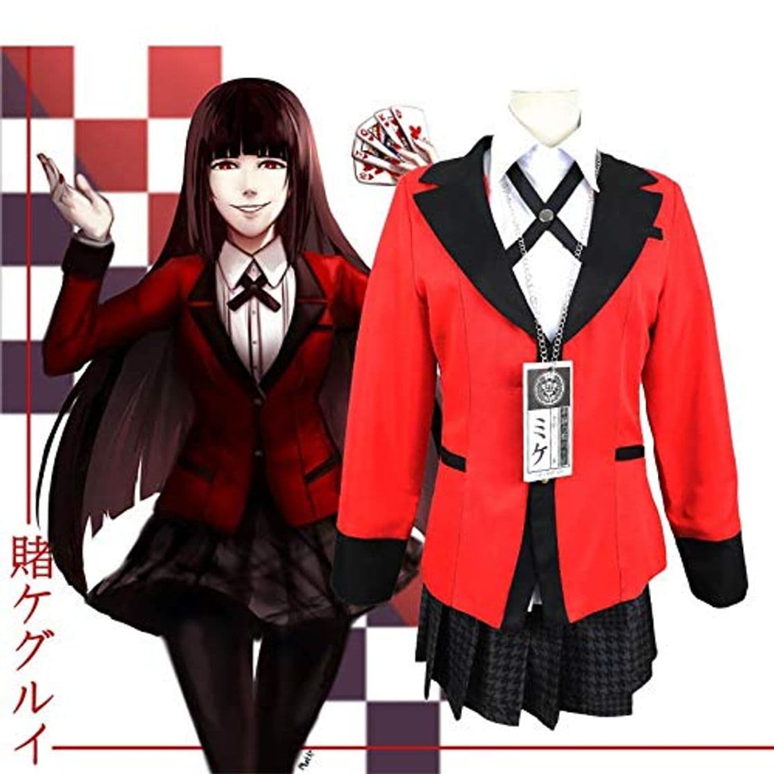 Producto DONT SLEEP COSPLAYKakegurui-Compulsive Gambler Jabami Yumeko cosplay traje niñas uniforme escolar uniforme