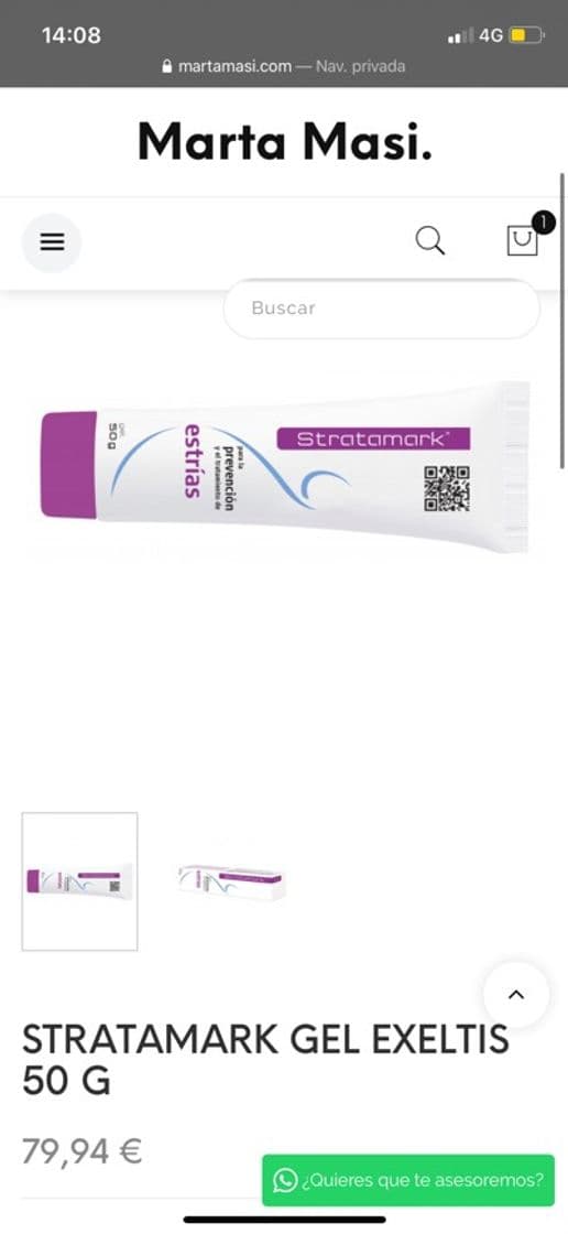 Product STRATAMARK GEL EXELTIS 50 G estrias