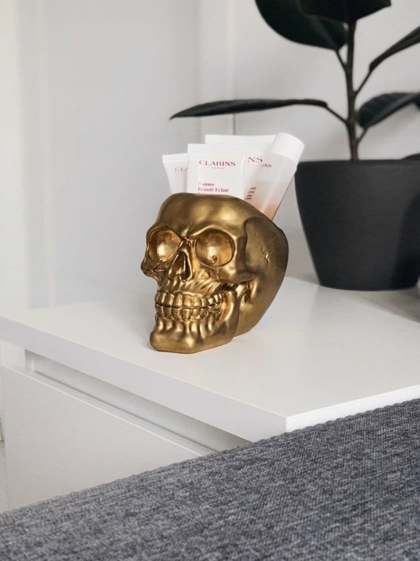 Fashion Skull Makeup Brush Holder