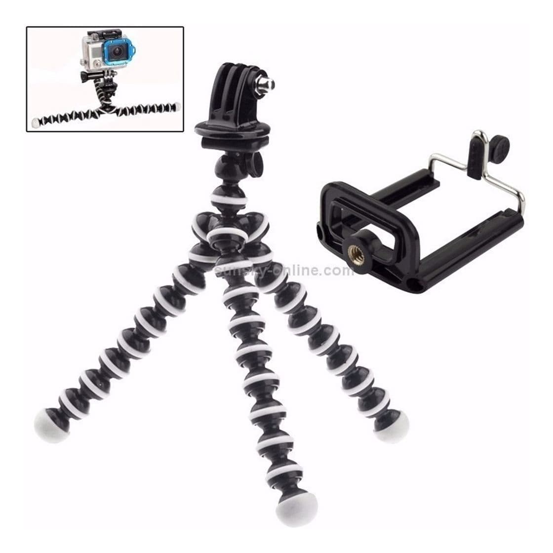 Fashion Tripé Flexível Gopro Gorillapod Tripod Universal Celular Cam