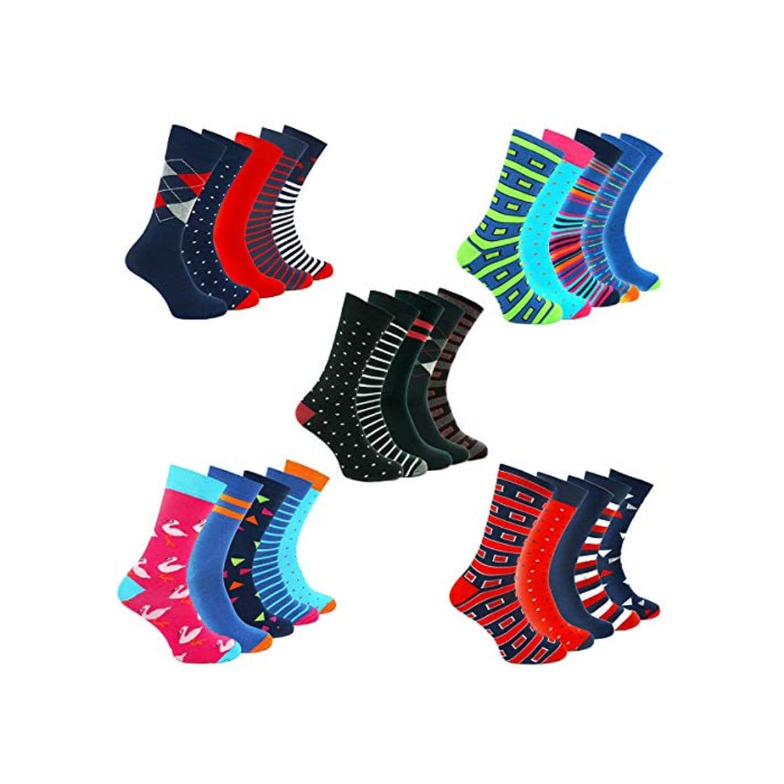 Producto TWO LEFT SOCKS Premium Fashion Sets de 5 p. de calcetines! Calidad