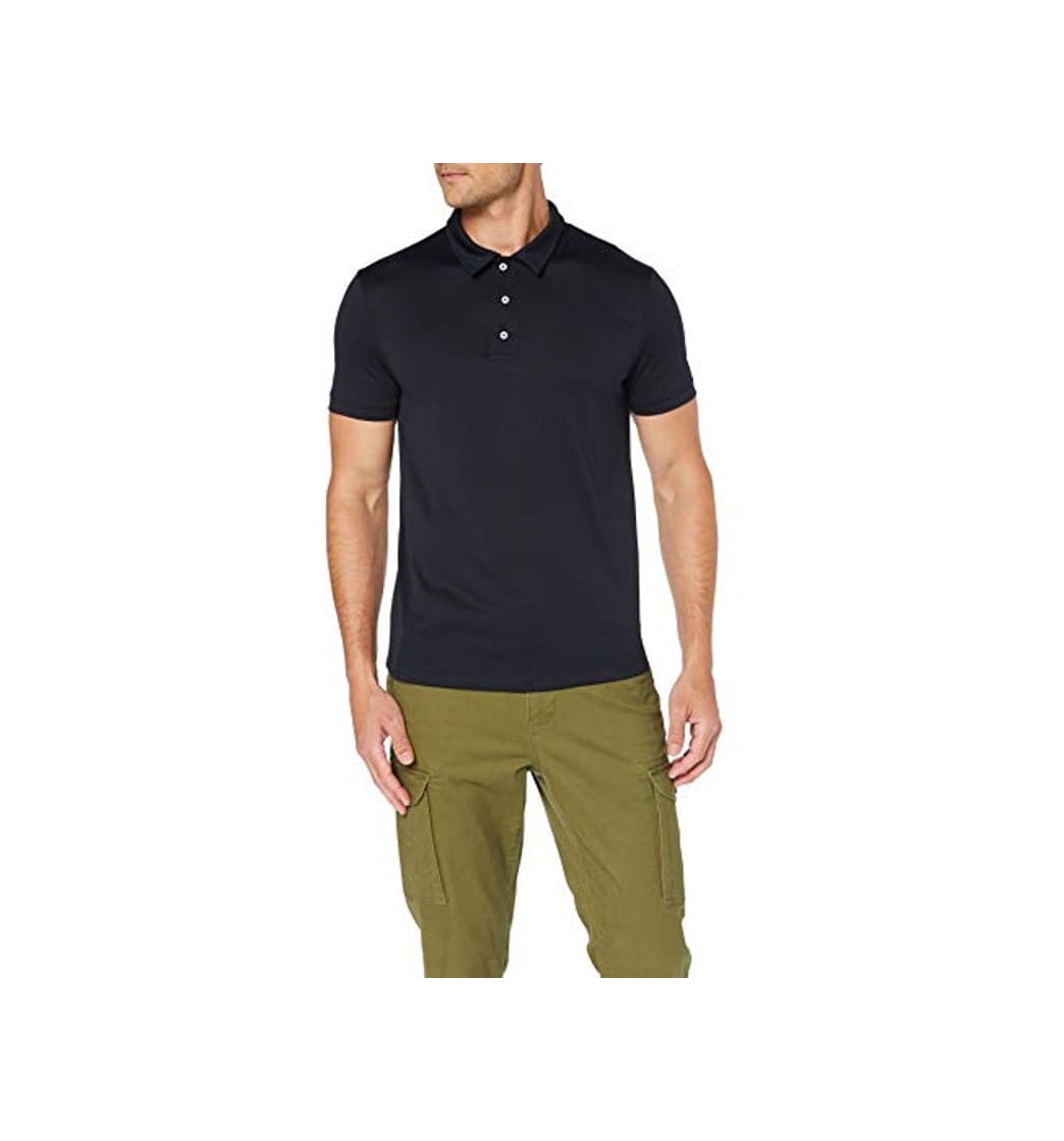 Product Marca Amazon - MERAKI Polo Hombre, Negro