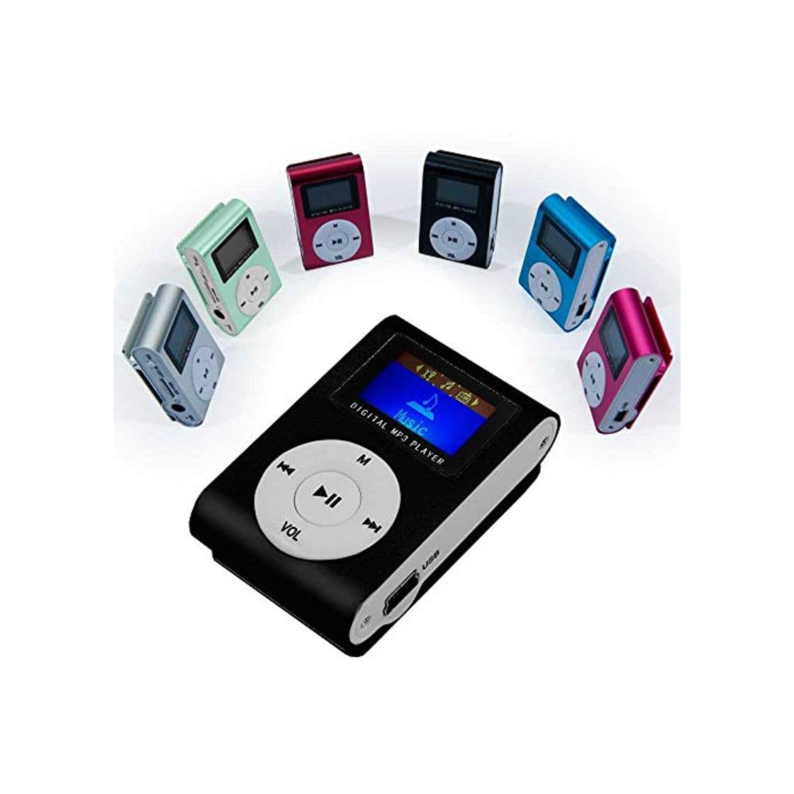 Producto OcioDual Mini Reproductor MP3 Player Clip LCD Aluminio hasta 32Gb Micro SD