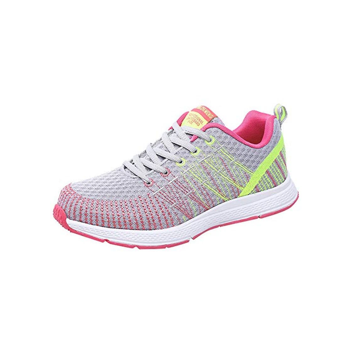 Product Zapatillas de Deporte Respirable para Correr Deportes Zapatos Running Cojines de Aire Calzado Mecedora Net para Estudiante Volar Zapatos Deportivas de Mujer Gimnasia Ligero Sneakers Atletismo riou