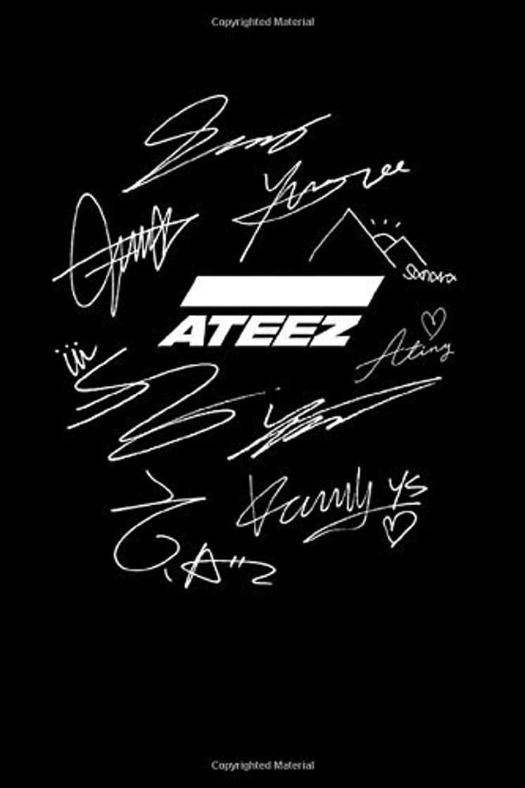 Libro Ateez signatures: Notebook