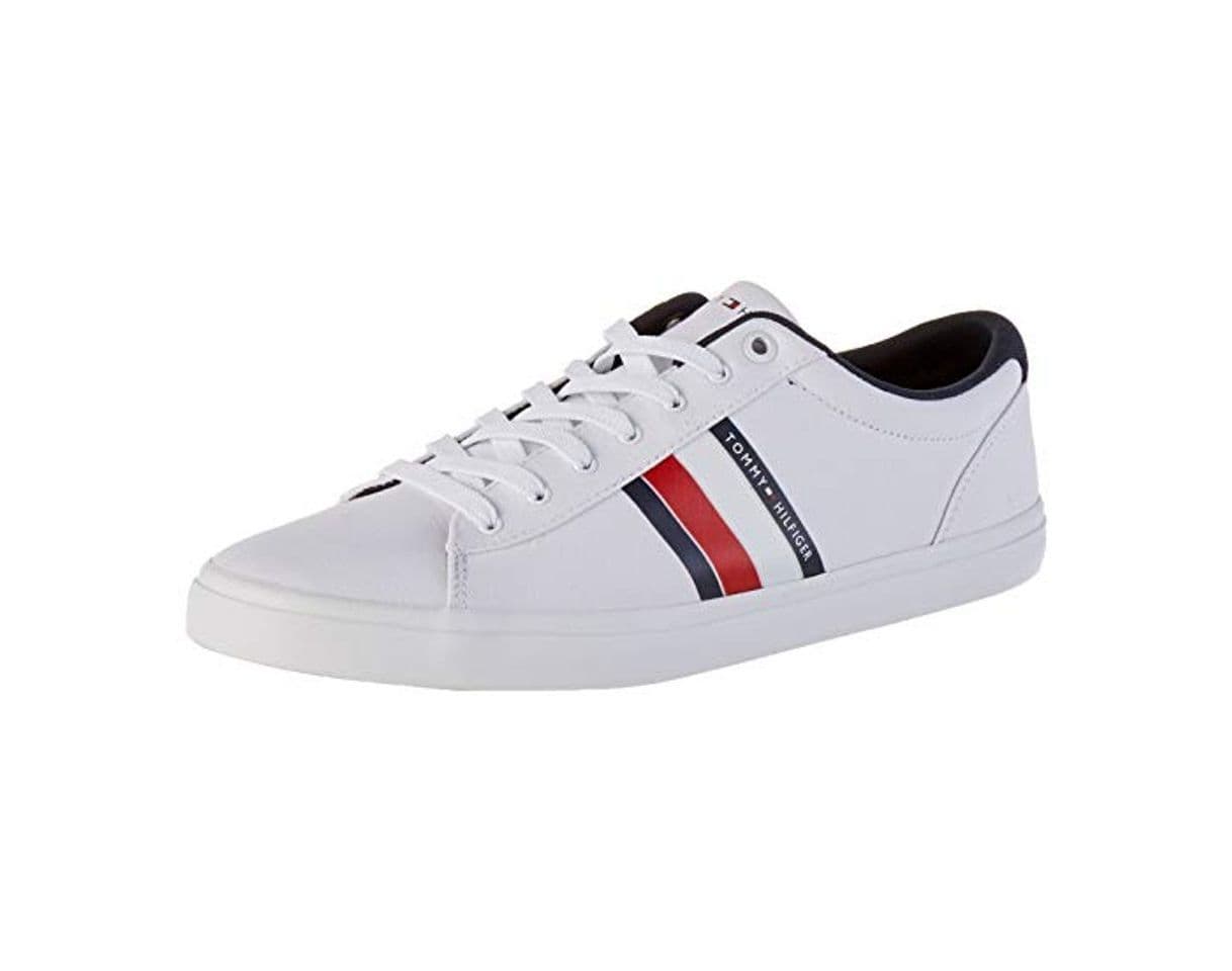 Product Tommy Hilfiger Essential Stripes Detail Sneaker, Zapatillas para Hombre, Blanco