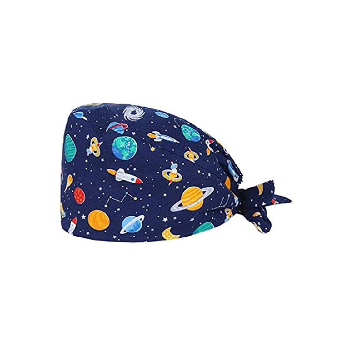 Producto riou Gorro Quirúrgico Flor Corbata Ajustable Médico Enfermera Gorro Quirofano Reutilizable Gorro de Cirugía para Pelo Largo Corto Gorro de Trabajo