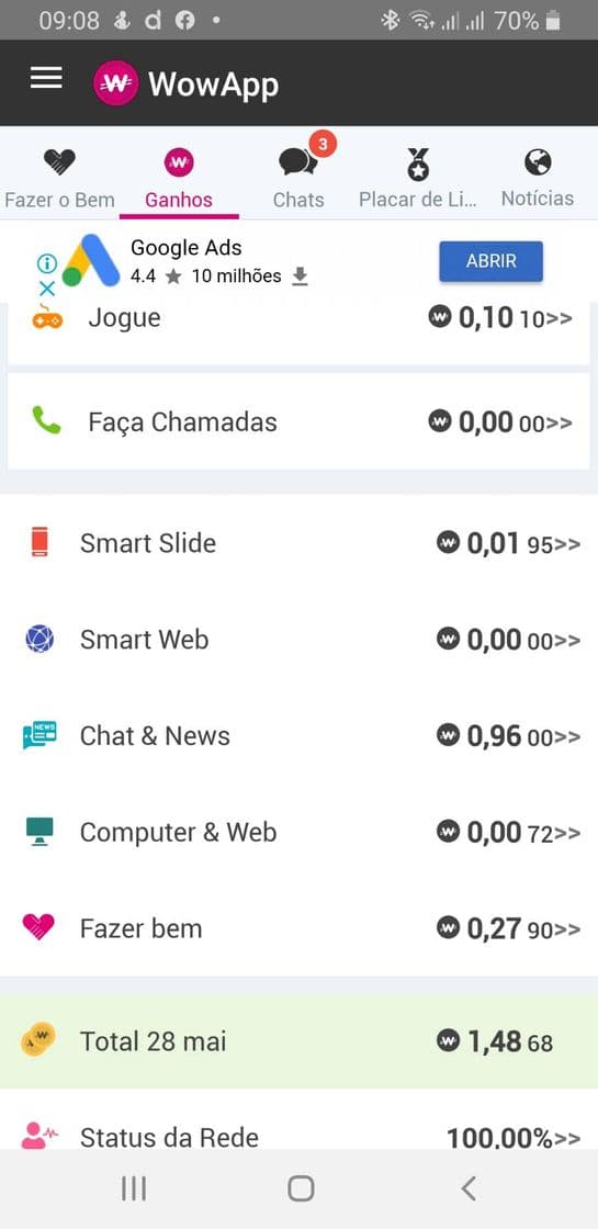 Moda Wowapp ótimo app para ganhar dinheiro extra 