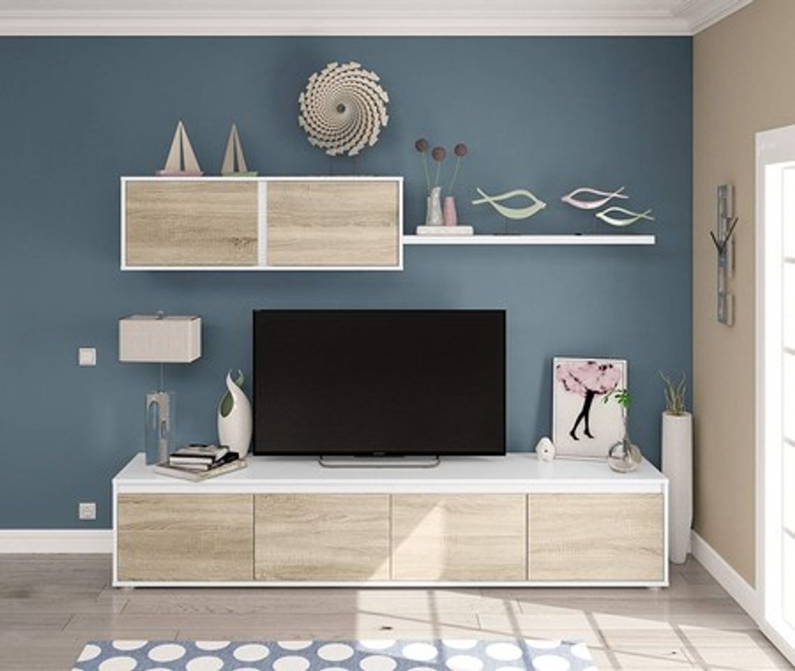 Producto Habitdesign 0F6663A - Mueble de salón Moderno, modulos Comedor Alida, Acabado en