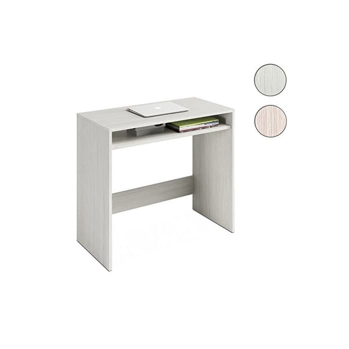 Producto Habitdesign 008310Y - Escritorio, Mesa de Ordenador Acabado en Color Blanco Alpes,