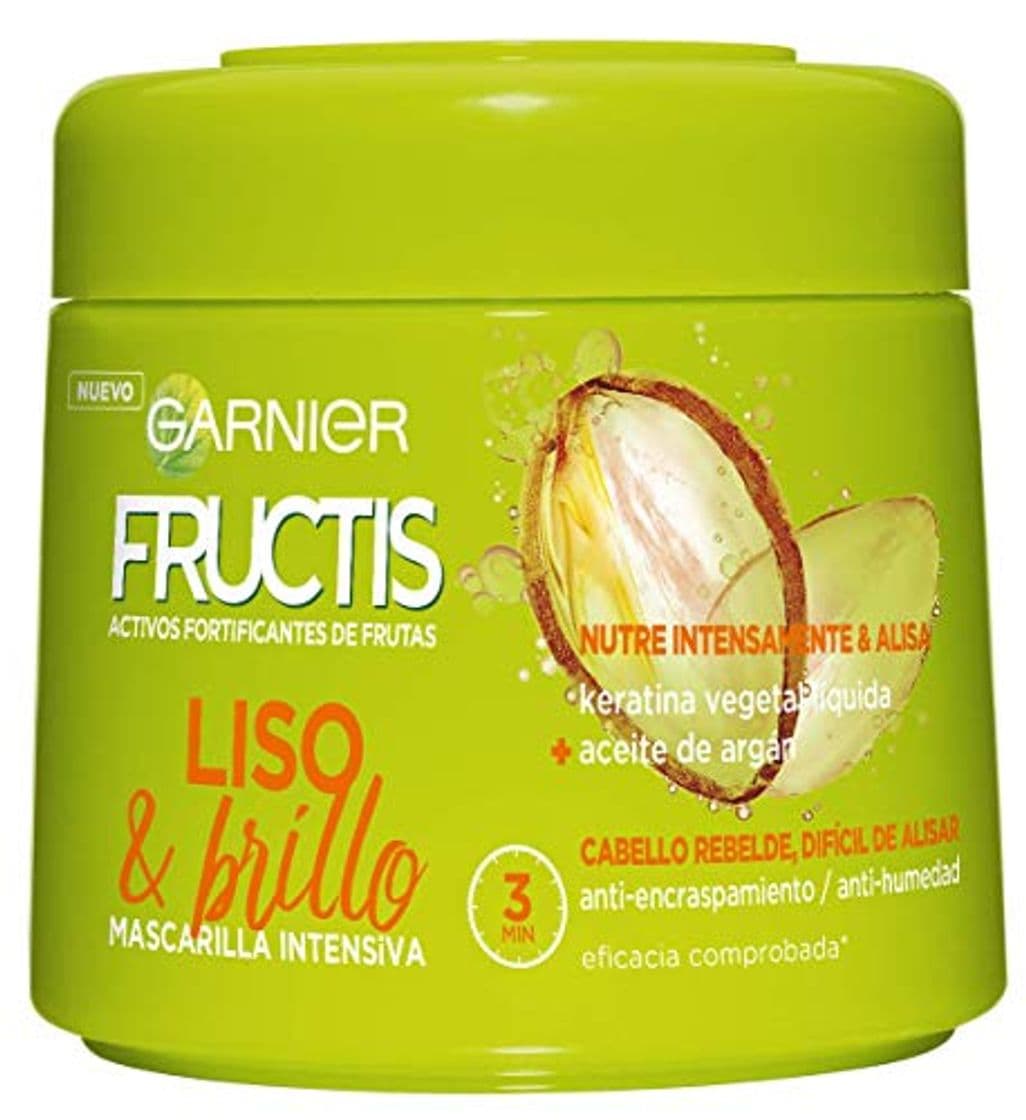 Belleza Garnier Fructis Liso & Brillo Mascarilla para cabello rebelde o difícil de