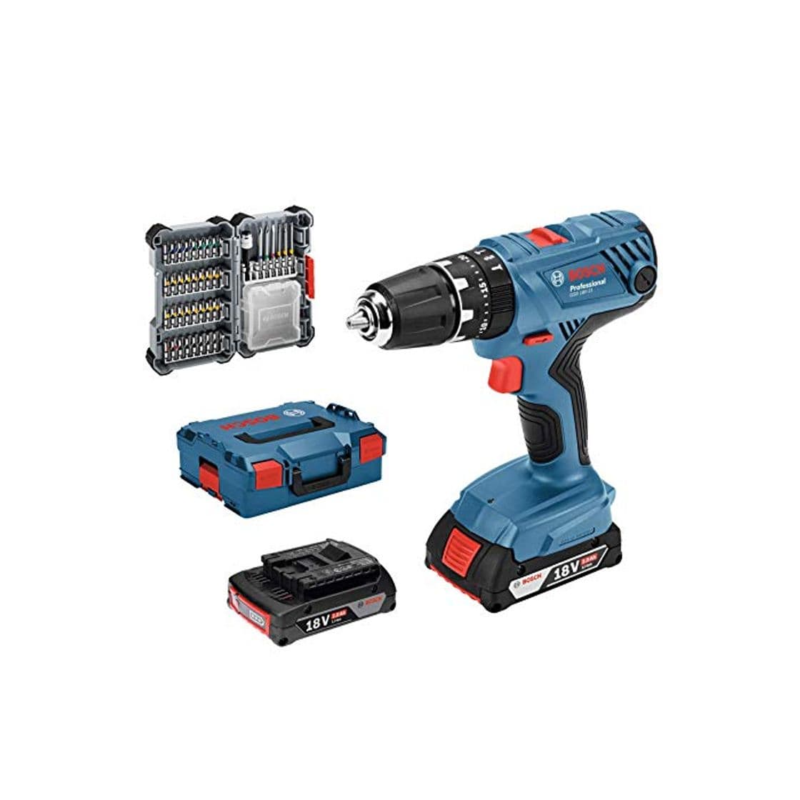 Home Bosch Professional GSB 18V-21 - Taladro percutor a batería