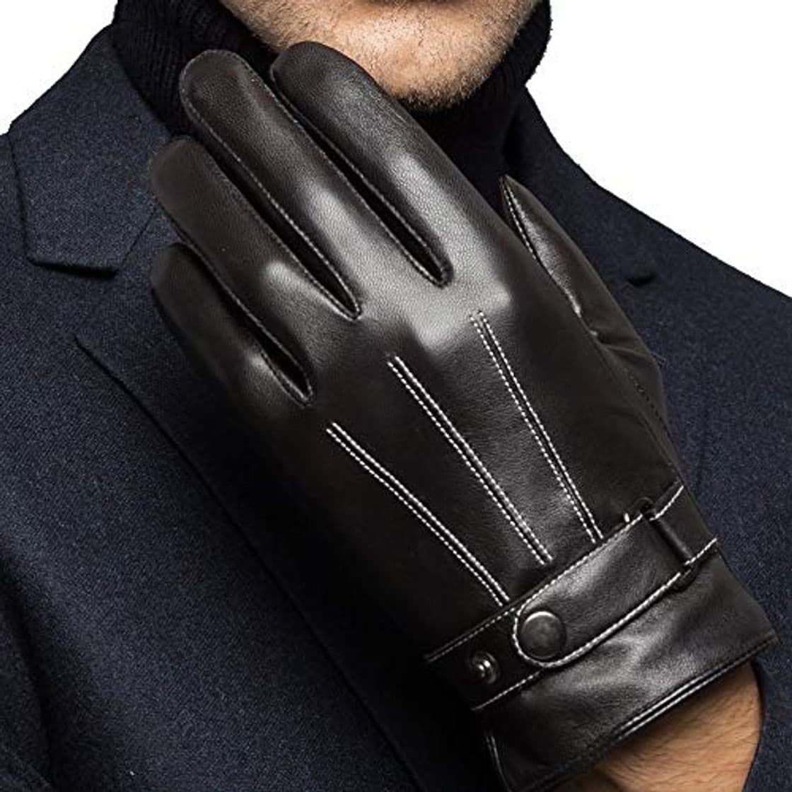 Product Lannister Fashion Guantes De Invierno Para Hombres Cuero Warme De Táctil Pantalla Guantes De Cuer