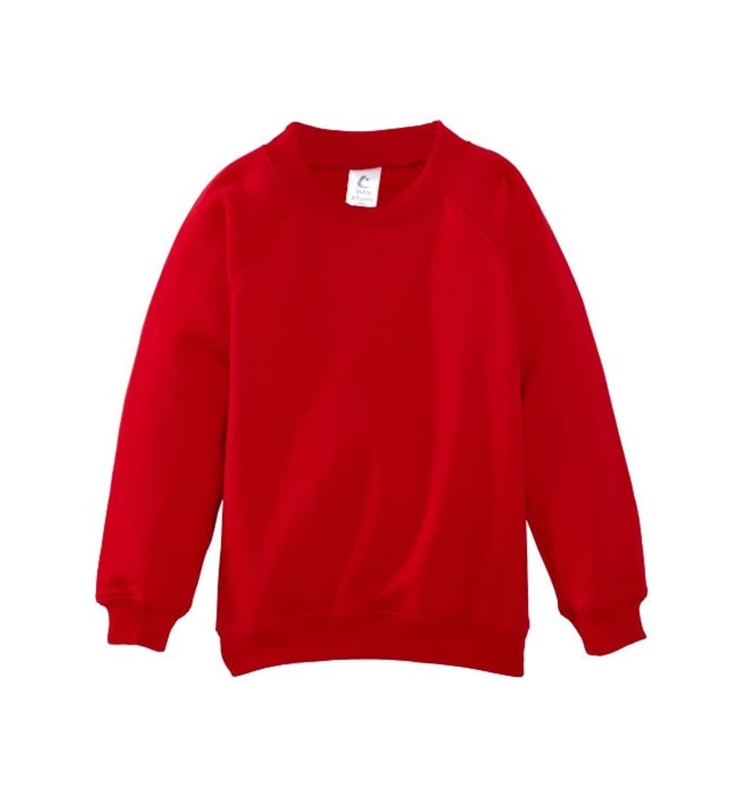 Product Trutex Limited 260G Crew Neck, Sudadera para Niños, Rojo