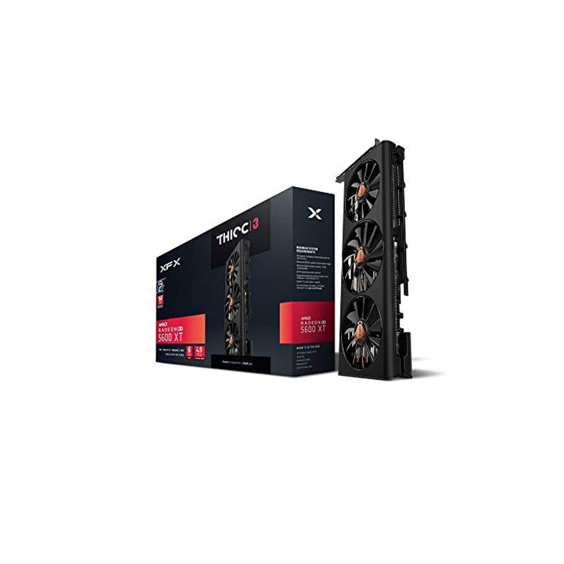 Producto XFX RX 5700 XT Thicc III Ultra 8GB Boost hasta 2025MHz GDDR6 3xDP Tarjeta gráfica HDMI 5600 XT