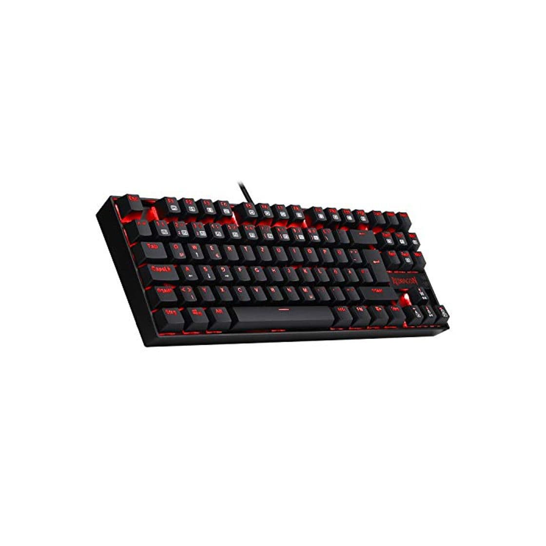 Product Redragon K552-DE Gaming Tastatur Mechanische Ergonomische Tastatur Kumara RGB LED Rot Beleuchtet