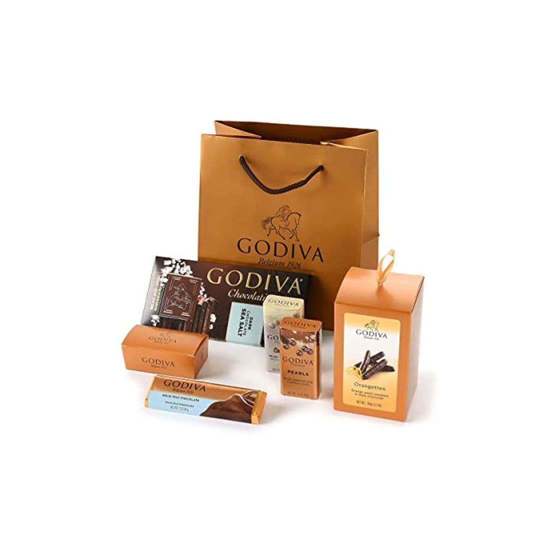 Product Bolsa dorada de regalo de Chocolate Godiva