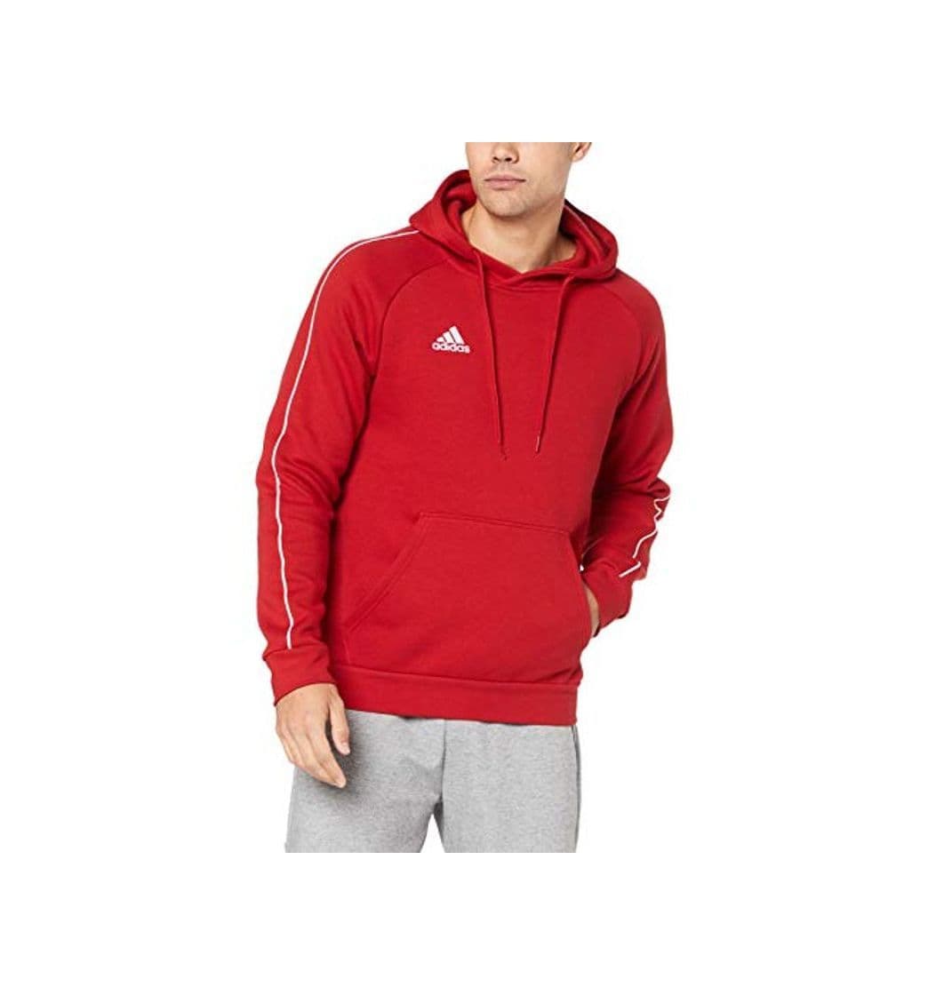 Fitness Adidas Core18 Hoody Sudadera con Capucha, Hombre, Rojo