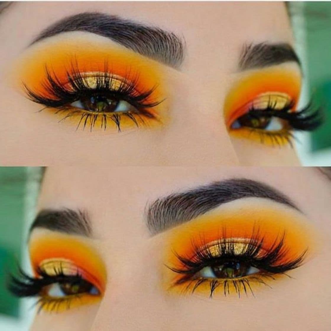 Fashion yellow makeup🌻