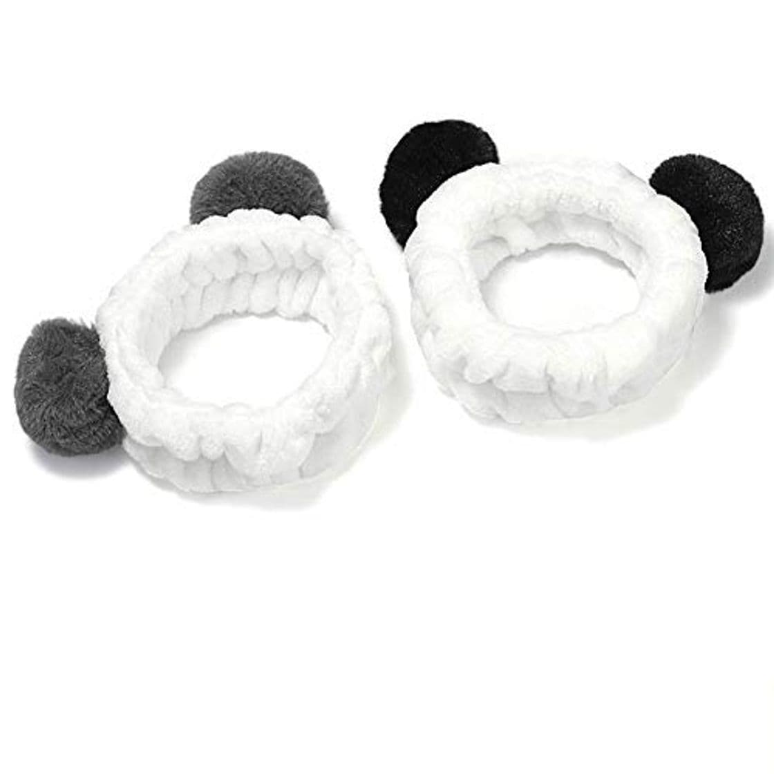 Lugar Co-link Panda - Diadema de Forro Polar Suave y elástico con Pompones